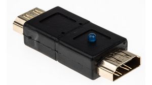 Adapter med lysdiod, HDMI-sockel - HDMI-sockel